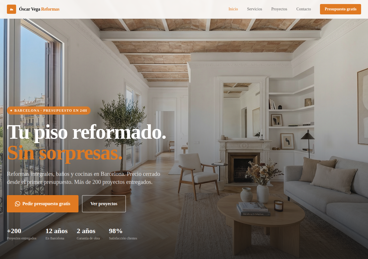 Demo web Empresa de Reformas